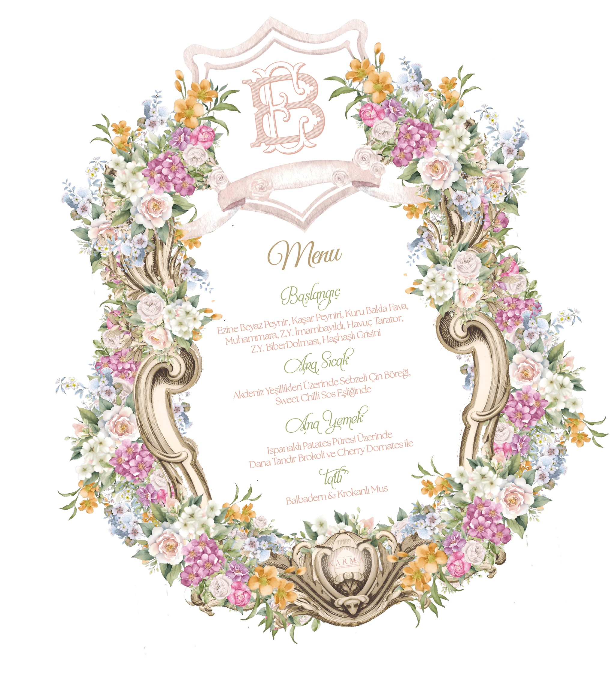 Bellacolor Custom Menu Designs